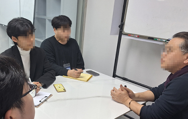 프로젝트 발표회 당일 진행된 참여기업 현장 면접